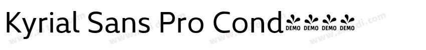 Kyrial Sans Pro Cond字体转换